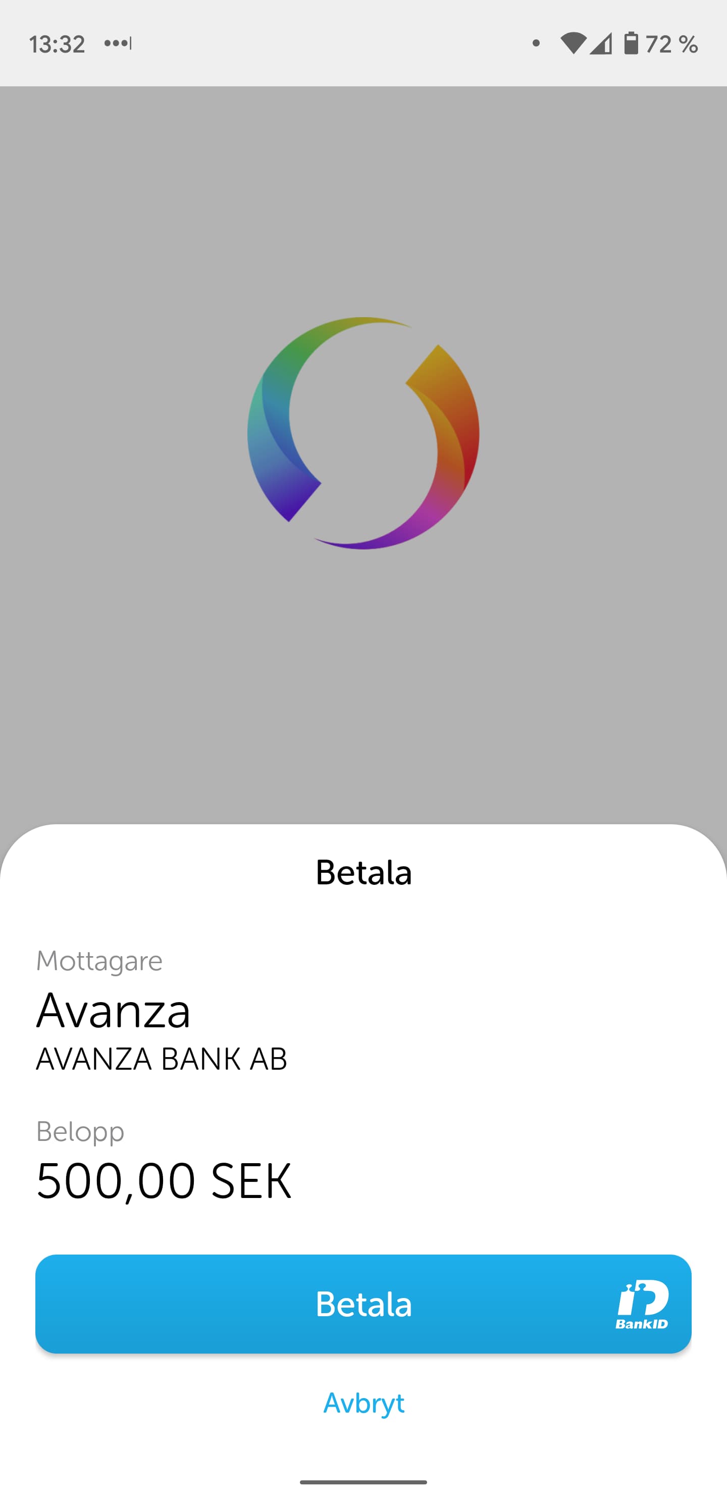 Sätt in pengar på aktiekontot på Avanza