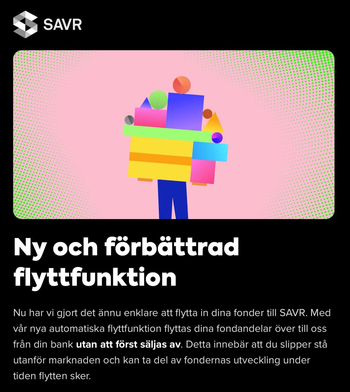 Flytta ISK från Avanza till SAVR